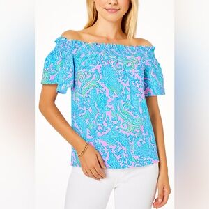 Lilly Pulitzer off the shoulder top